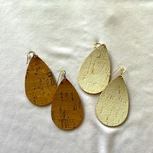 Nickel & Suede earring set